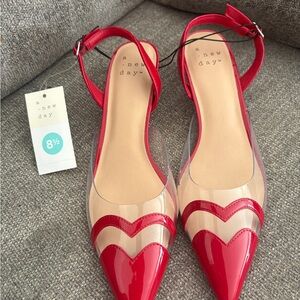 Zara Red Women's Heels